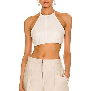 Matthew Bruch linen halter top size 3